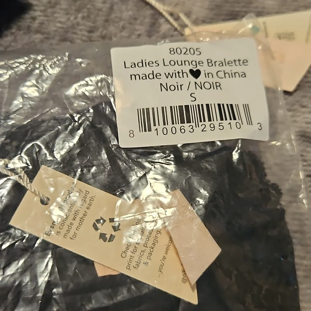 We Are HAH Lounge Bralette Noir Black Free People SIZE XSMALL & SMALL New